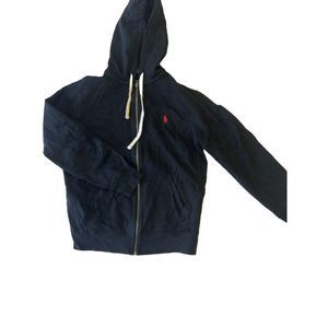 Polo Ralph Lauren Black Zip Up Hoodie Men's Size Medium